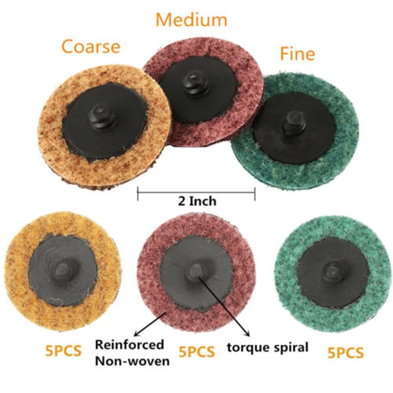 

Aluminium Oxide Sanding Discs Quick Change Grinding Roll Lock Conditioning Pads Kits