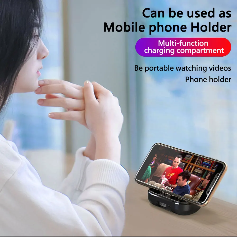 Беспроводные TWS 5 0 Bluetooth наушники HiFi стерео водонепроницаемые с