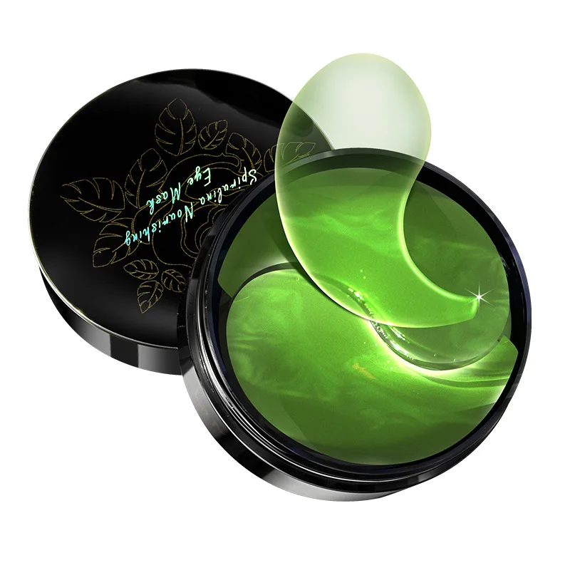 Уход за кожей вокруг глаз зеленый Спирулина гель для Коллаген Кристалл патч