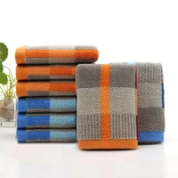 35 73cm checkered soft cotton towel bath beach bathroom hand hair terry towel for kids adults home textile house cleaning towel