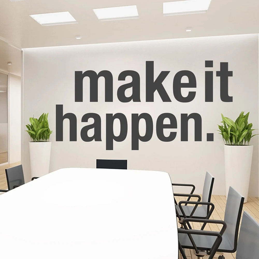 Офисный настенный арт стикер офис вдохновляющие стикеры домашний сделать это