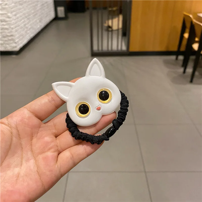 Новинка 2021 милые резинки для волос с кошачьими ушками женщин и девочек конского