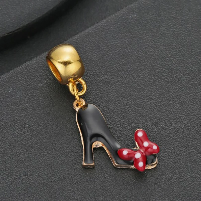 Обувь на высоком каблуке с бусинами для оригинальной Пандоры серебряный браслет