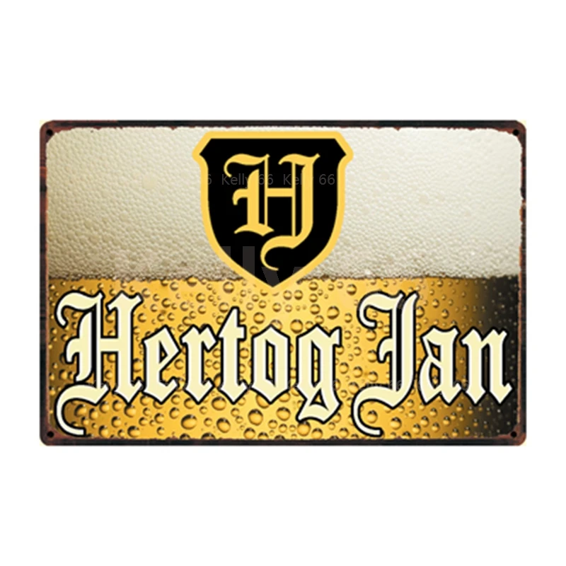 [Kelly66] бельгийского пива Hertog Jan Bastaard Bieren Оловянная металлическая табличка