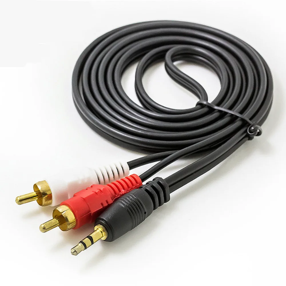 Аудиокабель Stereo3.5 до 2RCA аудио кабель адаптер 1 5 м/5 футов разъем сплиттер для DVD TV PC