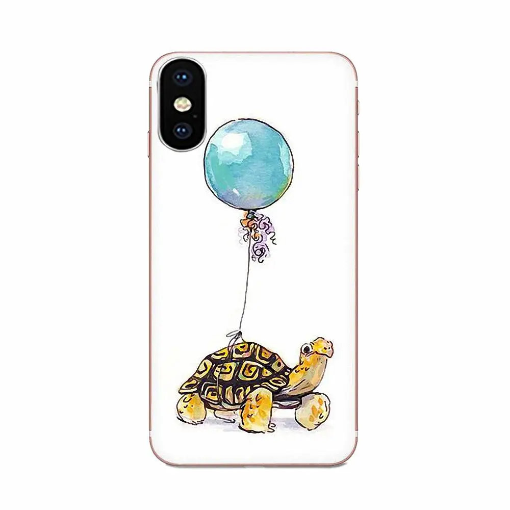 Мягкий чехол-накладка с рисунком животных черепаха для Xiaomi Redmi Note 8 8A 8T 10 K30 Pro Motorola G