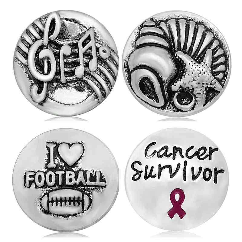 Круглый музыкальный раковины любите Футбол Лента 18 мм Кнопки fit кнопки Сделай Сам