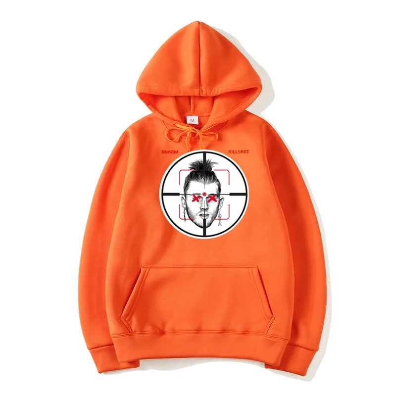 T126A-orange Мужские толстовки с капюшоном в стиле Эминем пулемет Келли ДИСС, толстовки унисекс в стиле хип-хоп, толстовки с капюшоном - Цвет: T126A-orange