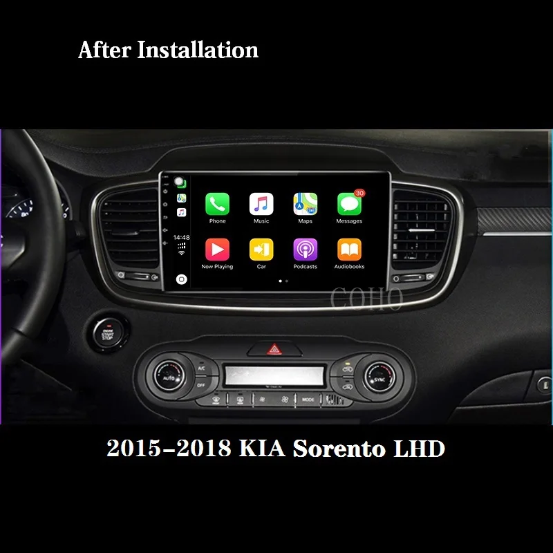 Sorento RHD Android 9,0 8-core, 4 Гб+ 64G машинный аудио 4G сим 1 din BT gps Радио android для KIA Sorento