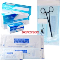 200pcsbox self sealing sterilization pouches 6 sizes piercing jewelry medical grade bag disposable tattoo accessories supplies