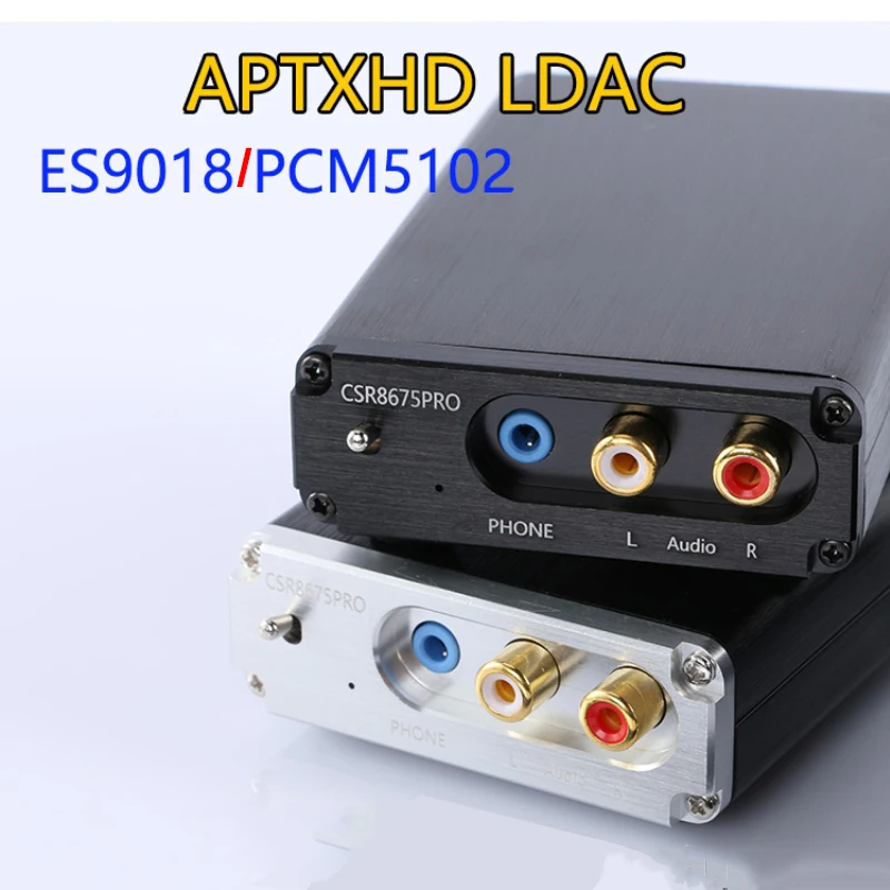 DAC декодирование Lusya PCM5102A ES9018 CSR8675 Bluetooth 5 0 беспроводной приемник APTX HD/LDAC 3 мм RCA