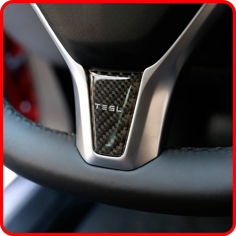 1 шт. рулевого колеса автомобиля украшения крышка из углеродного волокна для