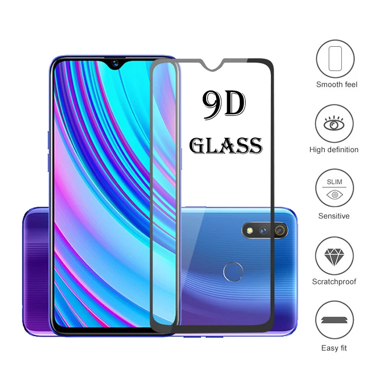 9H закаленное стекло для OPPO Realme X Защитное экрана Oppo стеклянная изогнутая защитная
