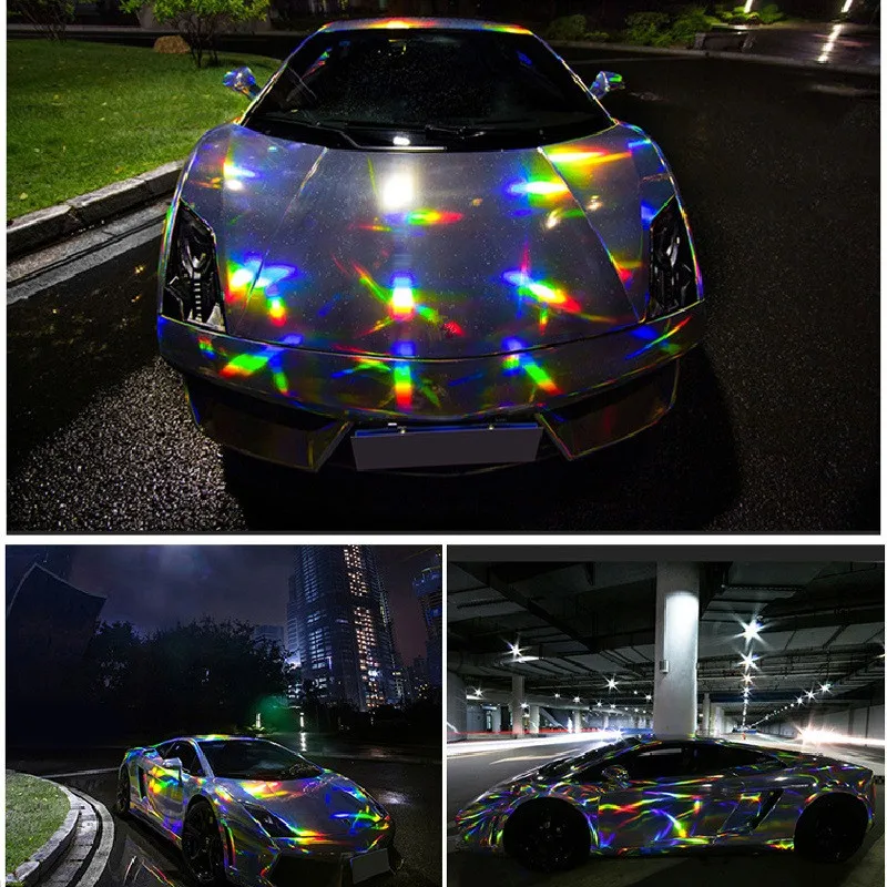 Суперкрутые наклейки для кузова автомобиля 50*150 см меняющие цвет с