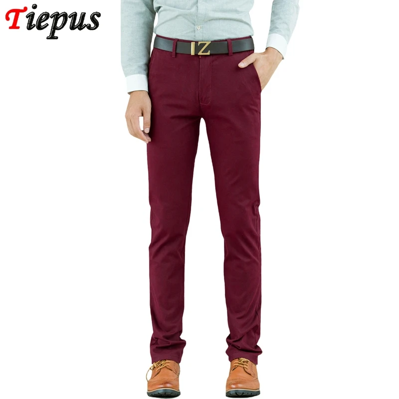 Брюки мужские классические хлопок приталенные прямые штаны Джоггеры для работы