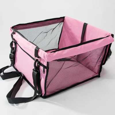 Thicken PVC Pink Костюм для собаки Сумка-переноска автокресло для животных чехол идеально подходит для маленького щенка автомобильное сиденье - Цвет: Thicken PVC Pink