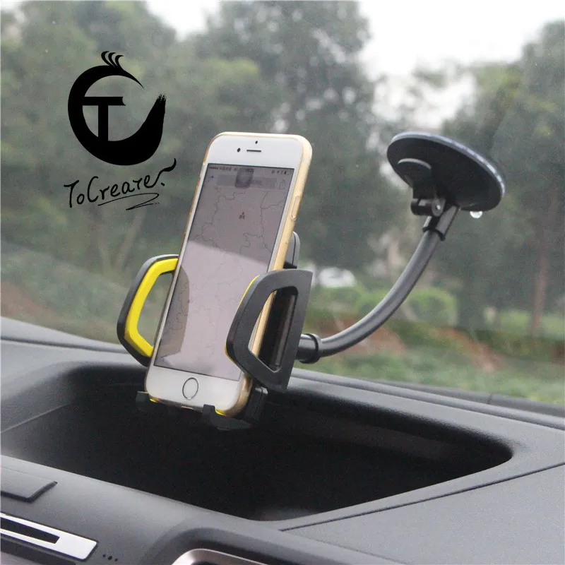 Phone Car Holder Universal 360 Suction Cup Navigation Bracket Protective Stable for Cellphone Cartoon Convenient Easy to Use | Мобильные