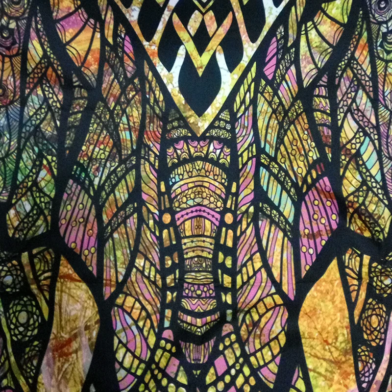 3D красочный Радужный слон гобелен мозаика стиль хиппи бохо настенные гобелены