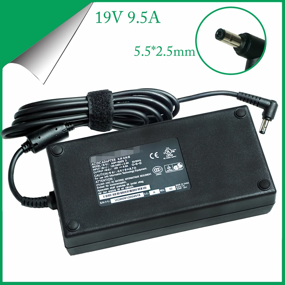 

19V 9.5A 5.5*2.5mm 180W new original laptop ac Adapter Power Charger for Asus G55VW G75VW ROG G750 G750JM power supply