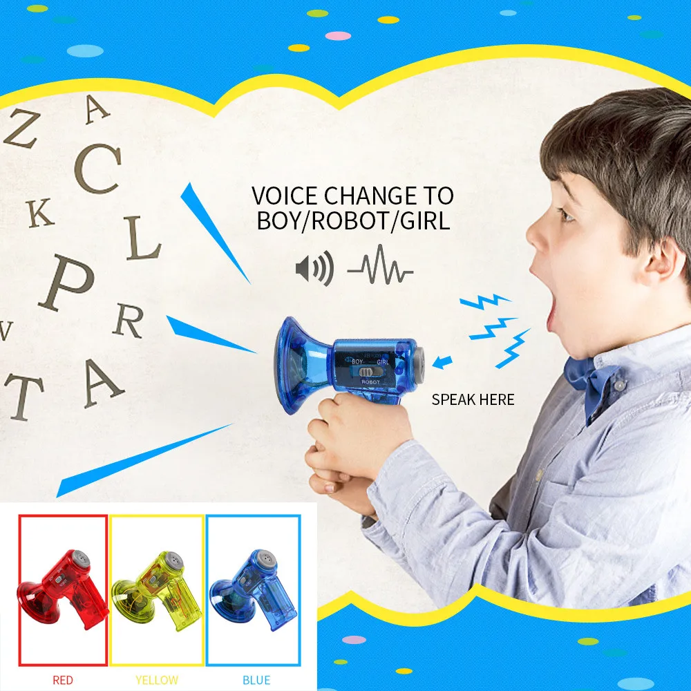 

Funny Multi Voice Changer Amplifier 3 Different Voices Fun Toy Speaker Kids Gift Educational Children Kids Toys Birthday Gifts