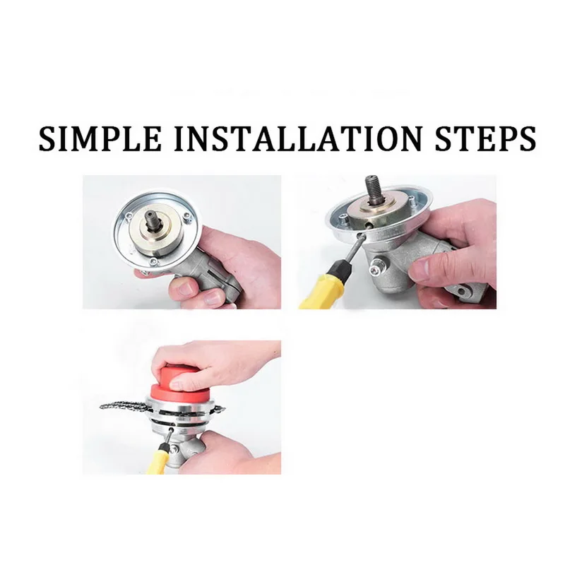 Универсальный 65 мм газонокосилка цепи Головка триммера цепь щеточка для машинка