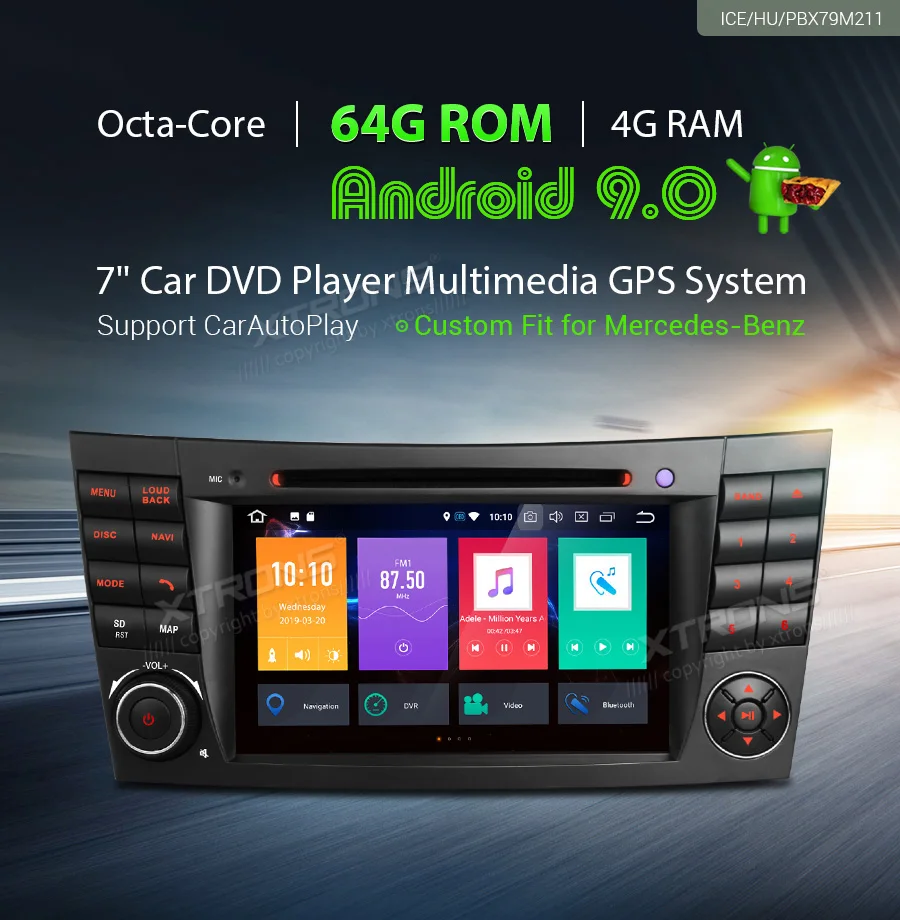 XTRONS PX5 Android 9,0 радио автомобильный dvd-плеер gps OBD для Mercedes Benz E Class W211 E200 E220 E240 E270 E280 2002-2008 CLS W219