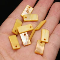 8x15mm natural shell rectangular beads with holes suitable for diy pendant making necklace bracelet jewelry 20 pieces