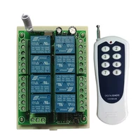 dc 12v 24v 8 ch channels 8ch rf wireless remote control switch system315433 mhz transmitter and receivergarage doors lamp
