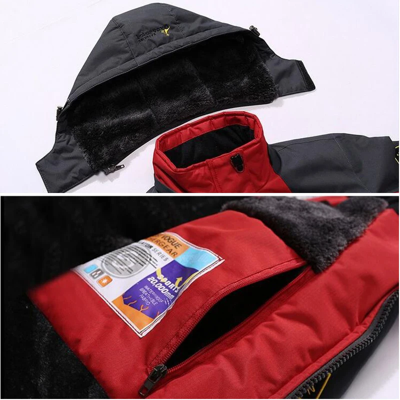Winter Parka Men Windbreak Plus Velvet Thick Warm Windproof Fur Coats Male Military Hooded Anorak Jackets Men's Winter Jackets