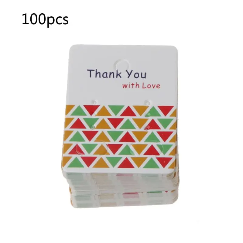 

100 шт., серьги-гвоздики из крафтовой бумаги