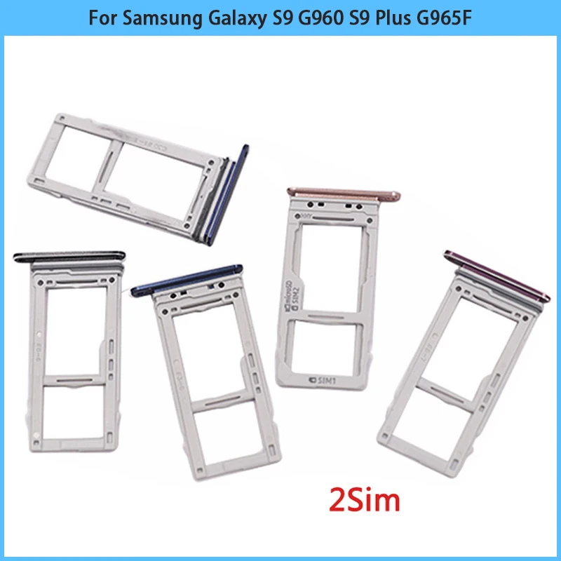 Оптом для Samsung Galaxy S9 + plus G9600 G9650 Sim лоток держатель двойной одной SIM карты Слот