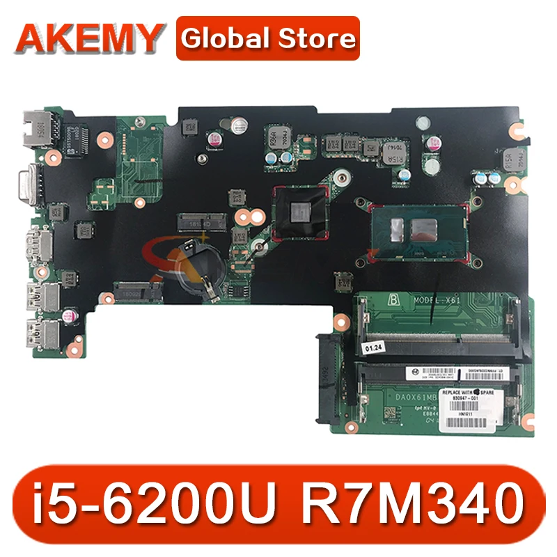 

Для HP 430 G3 материнская плата портативного компьютера с i5-6200u Процессор R7M340 GPU 830945-601 830945-001 830945-501 DA0X61MB6G0 100% тестирование Быстрая доставка