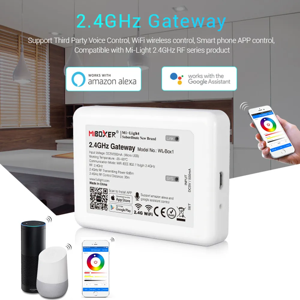 Беспроводной контроллер Miboxer Wi Fi Milight 2 4 ГГц iBox дистанционное управление через