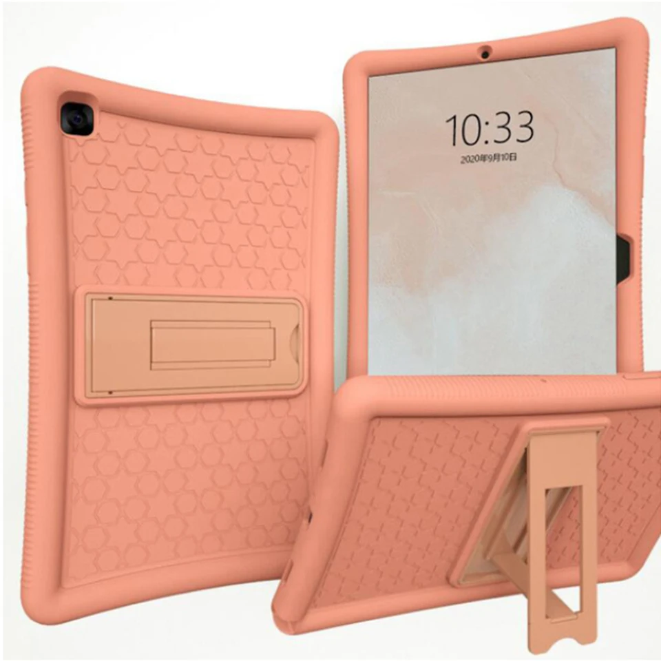 

Silicone protective Cover for Samsung Galaxy Tab A7 2020 Case 10.4 Inch SM-T500/T505/T507 Tablet Shockproof Shell With Stand