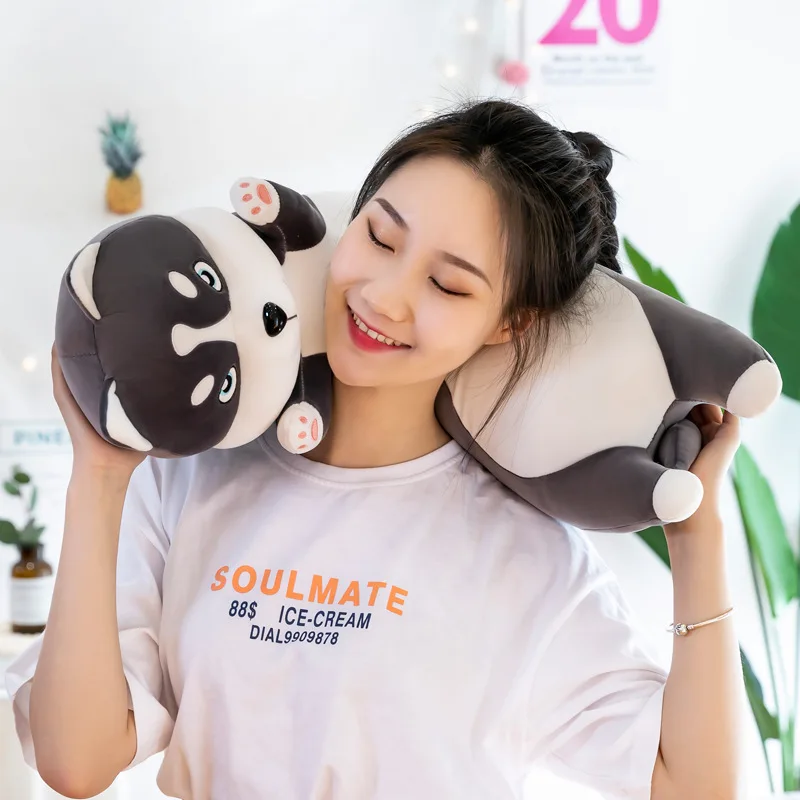 

80-130cm Cute Animal Dog Long Pillow Stuffed Husky Plush Toys Soft Sleeping Cushion Doll Children Kids Baby Girls Cartoon Gifts