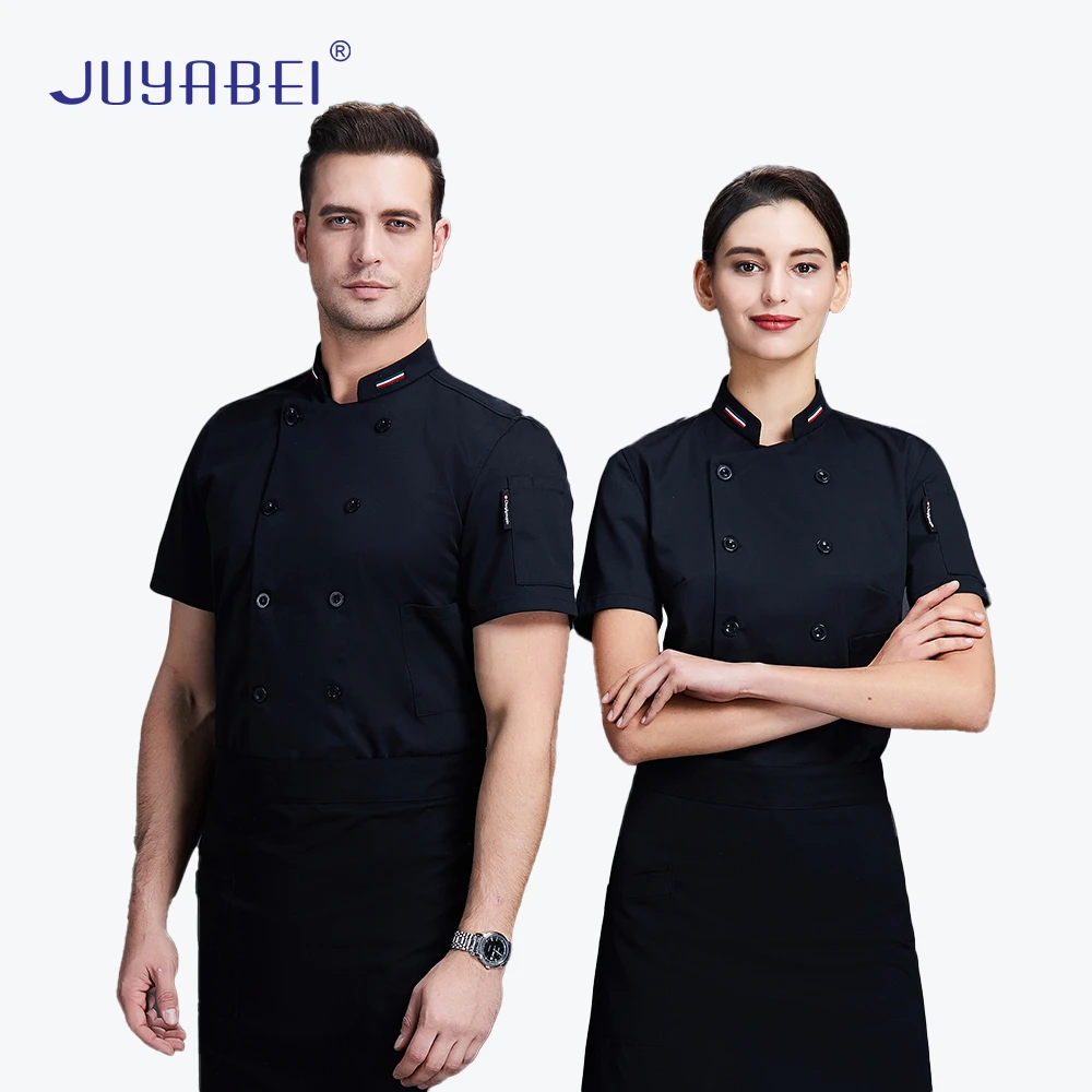 

Che Waiter Jacket Uniform Men Women Restaurant Cooking Clothes Kitchen Hotel Pastry Restaurant Hair Salon BBQ Bar Overalls