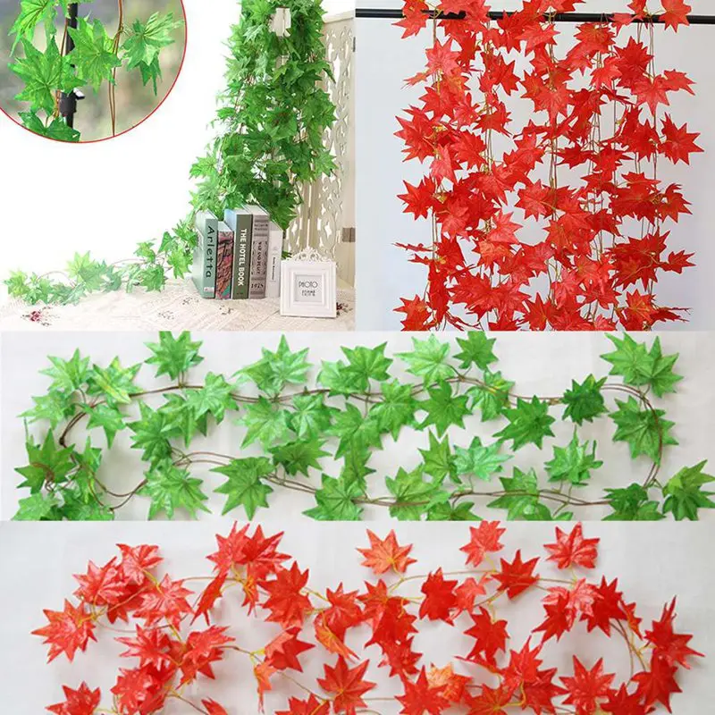 Искусственная зелень поддельные Сваг из лозы растения раттеновые листья для