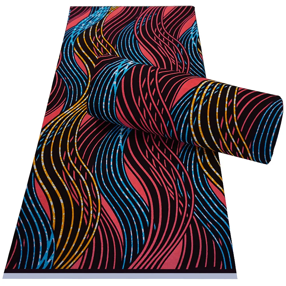 

2021 New Guaranteed 100% cotton African real wax fabric Veritable Ankara Wax Ghana style Patchwork Sewing