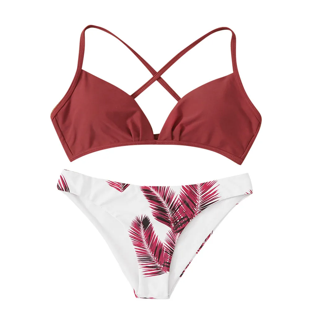 Бикини 2021 сексуальный женский комплект бикини с принтом Мягкий Одежда для