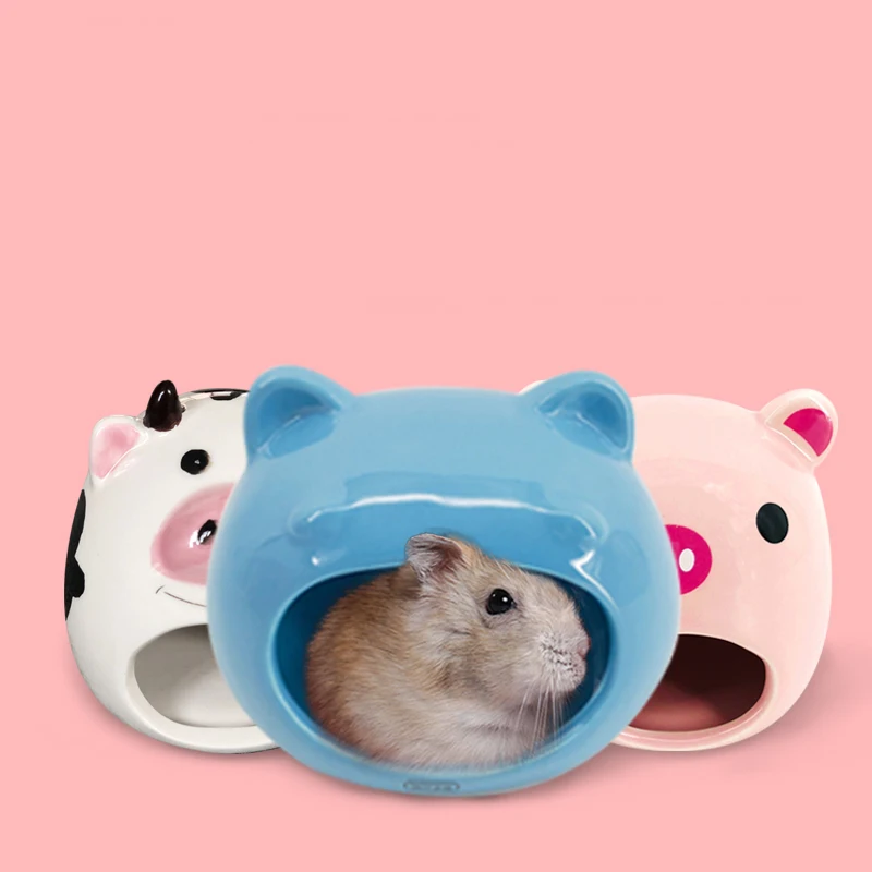 Хомяк керамическое гнездо морская свинка охлаждающая кабина мультяшный домик