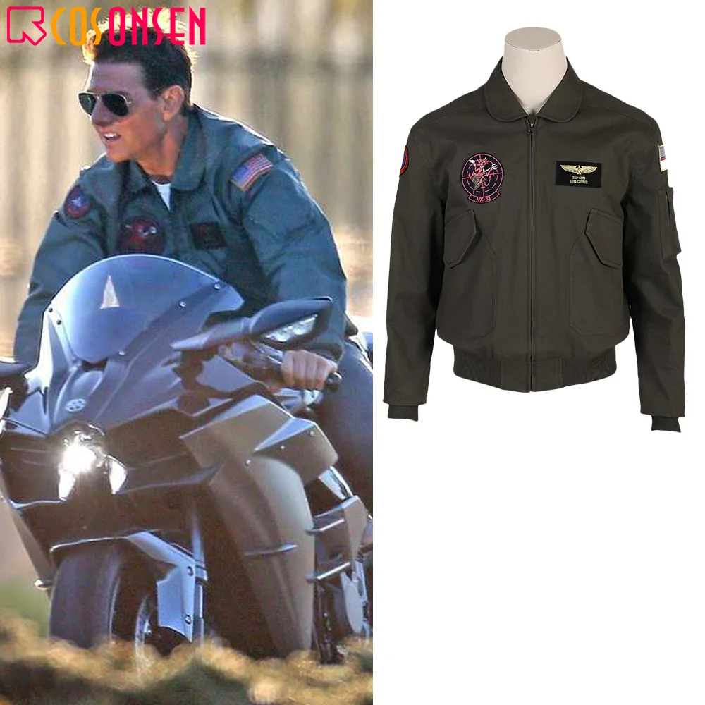 Лучший пистолет костюм для косплея пилот летчика куртка взрослых армейский