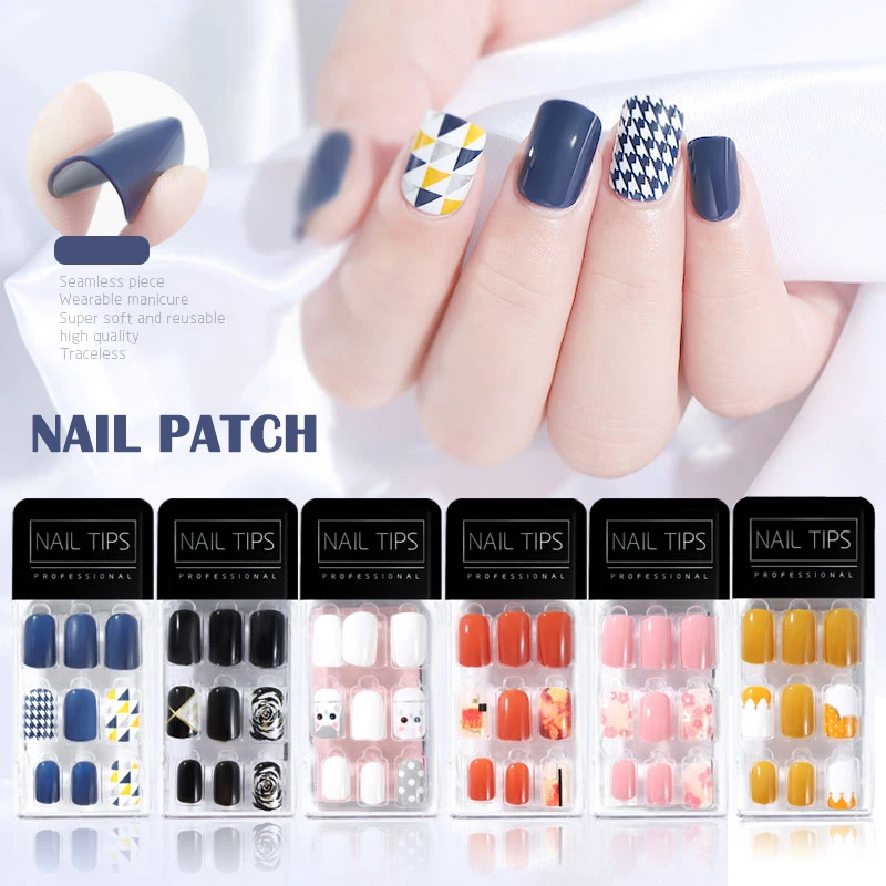 

30-piece Nail Sticker Soft and Long-lasting Detachable High-quality Armor J9