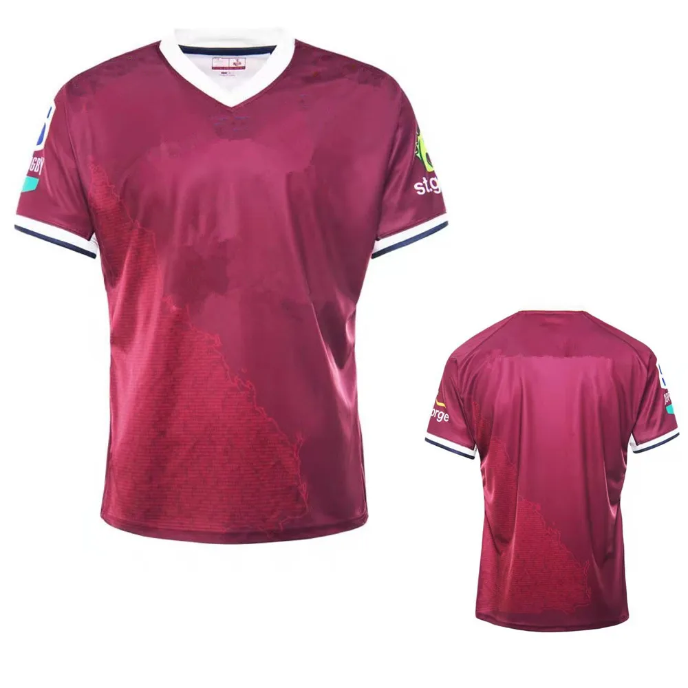 

2022 QLD домашняя рубашка, Джерси для регби, лучшее качество, Джерси для регби, рубашки s-5xl