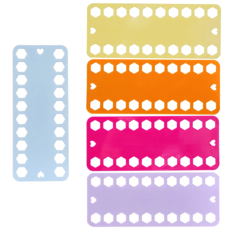 

Nonvor 5 Color Plastic Floss Bobbin Plastic Sewing Thread Winding Plate Board Card for Craft DIY Sewing Storage