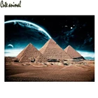 Египетская Пирамида полная квадратная круглая алмазная живопись 5D алмазная вышивка мозаика распродажа Набор для вышивки крестиком Ретро пейзаж домашний декор