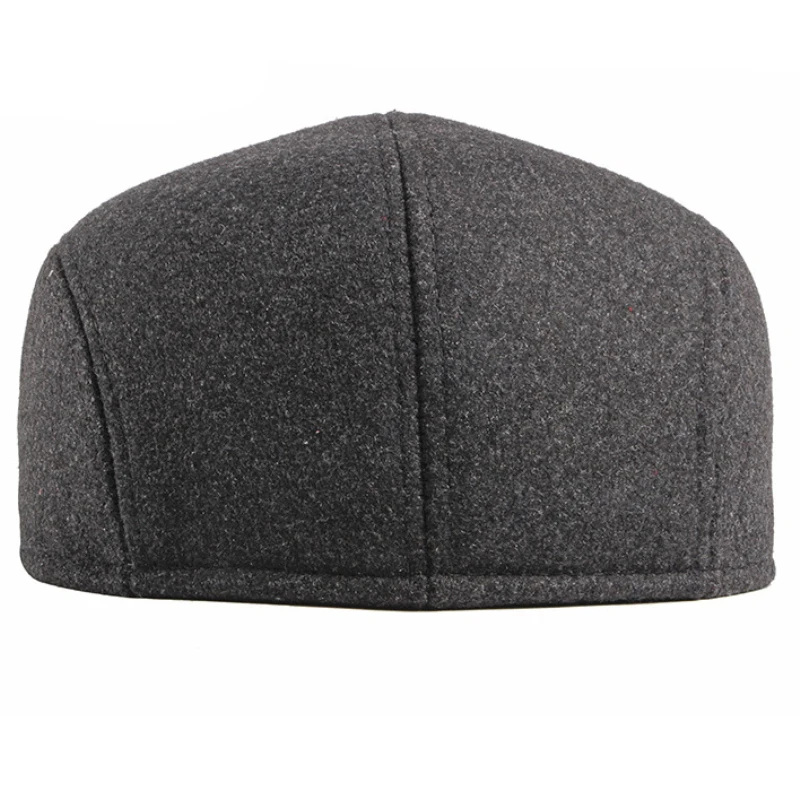 Береты мужские шапка Мужская плотная Теплая Зимняя шерстяная Регулируемая кепка