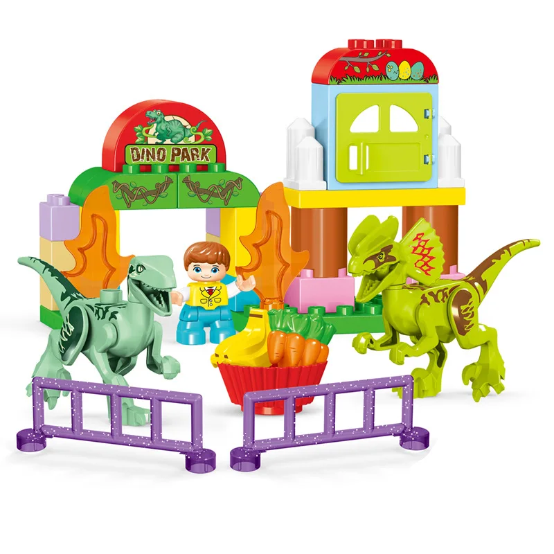 

37Pcs Dinosaur Jurassic Animals World Dino Valley Park Building Blocks Sets Bricks Compatible Model Toys Educational Toys