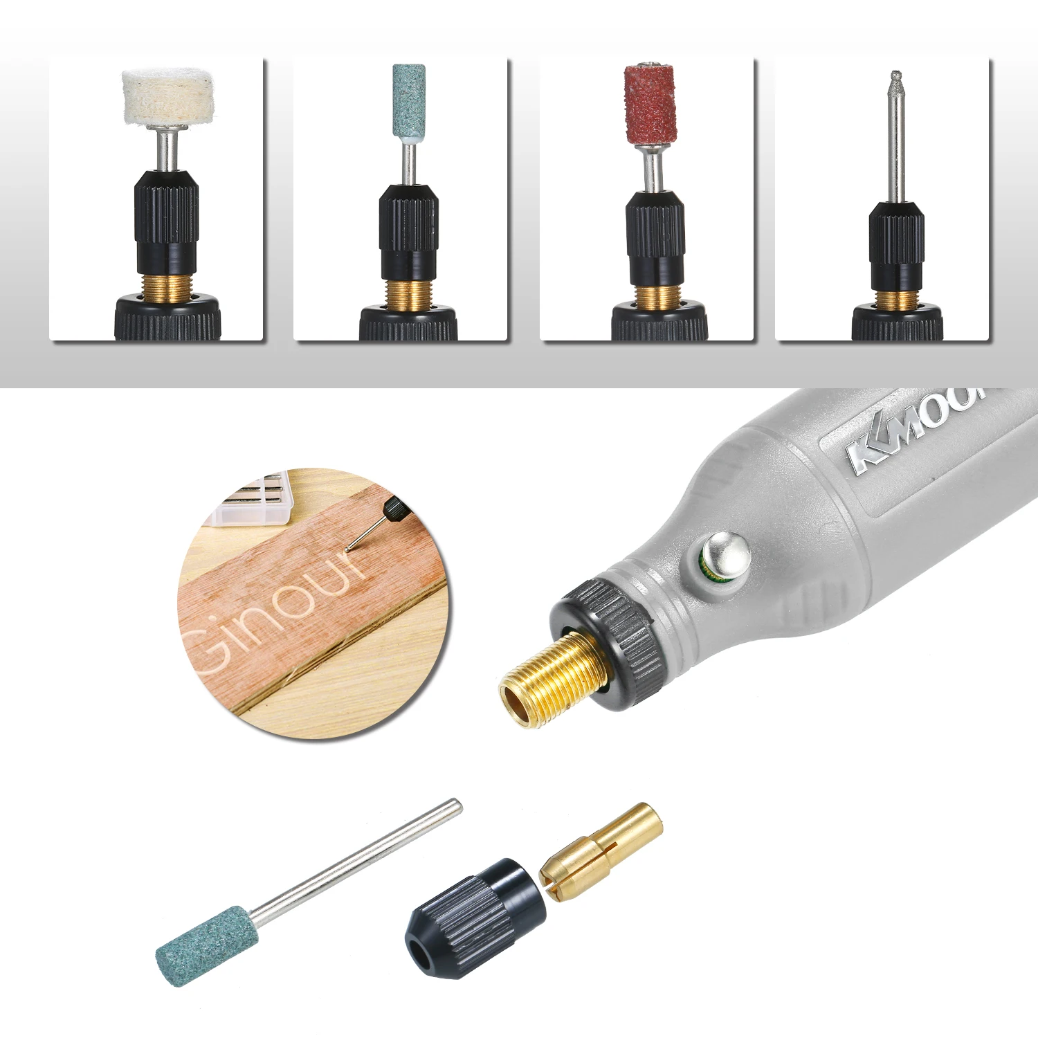 

Adjustment Speed Grinding Machine Carving Wood Punching Metal Grinding Power Tools Mini Electric Grinder Tool Set Machine