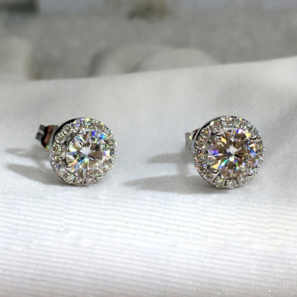 ЦИРКОНИЕВЫЕ серьги для женщин панк круглые Кристальные бойские корейские 2019