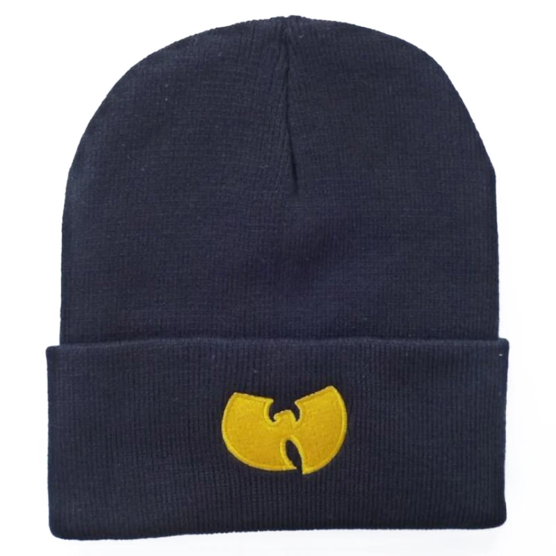 Теплая Зимняя кепка с принтом &quotWU TANG CLAN шапки для мужчин и женщин шапочка вязаная